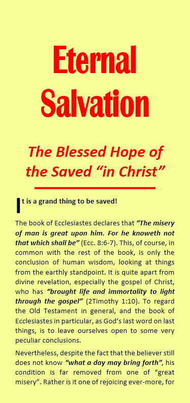Eternal Salvation