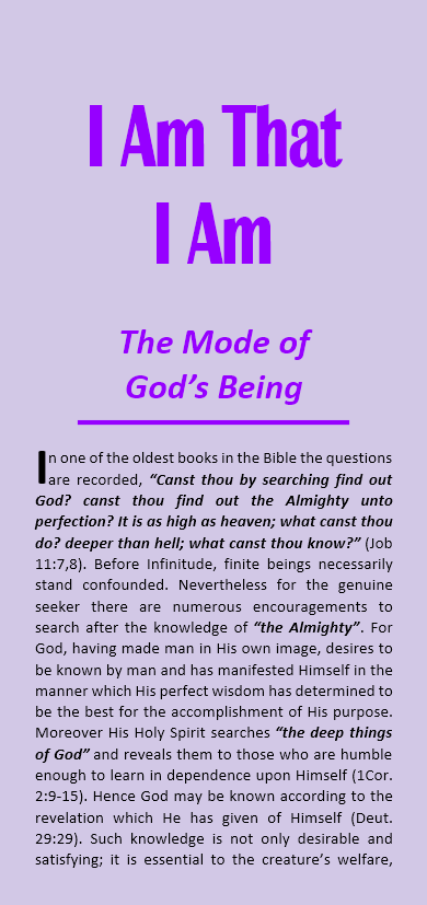 I Am that I Am