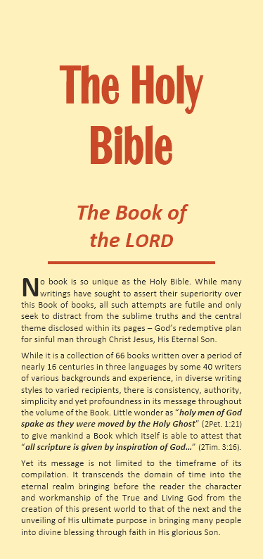 The Holy Bible