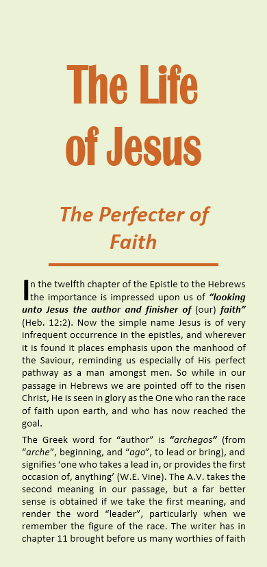 The Life of Jesus