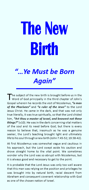 The New Birth