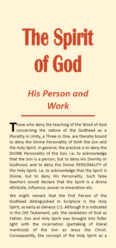 The Spirit of God