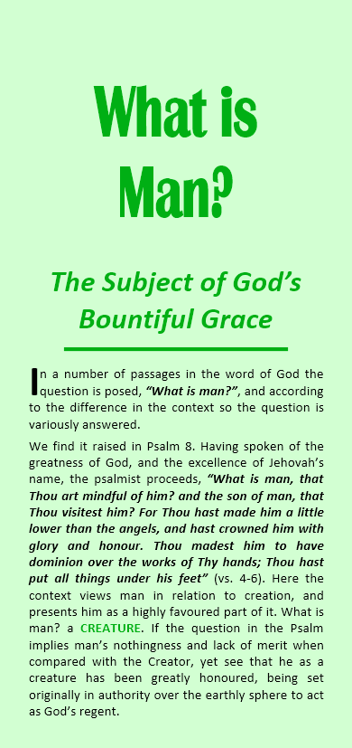 What is Man?