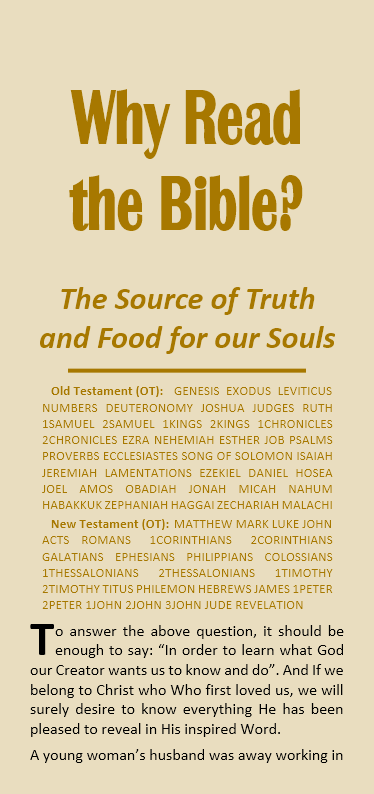 Why Read the Bible?